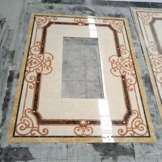 Polished Marble Floor Tiles Medallion Flooring Pattern Design Marble Pattern
